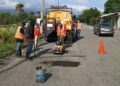 En atención a la indicación de Lalo Gattás, sigue rehabilitación de calles y avenidas.