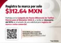Invita Secretaría de Economía a registrar marcas con 90% de descuento