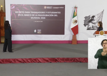 Pese a desinterés por mundial de futbol, presidenta anuncia “home office” y suspensión de clases en CDMX por partido inaugural.