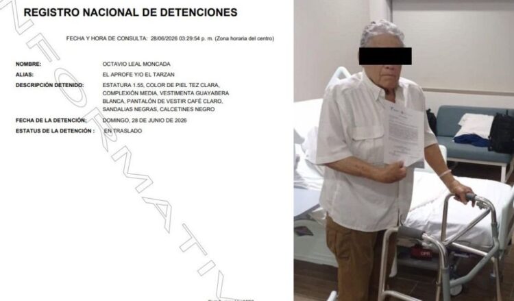 Detienen a Octavio Leal Moncada, líder de la columna “Pedro J. Méndez”.