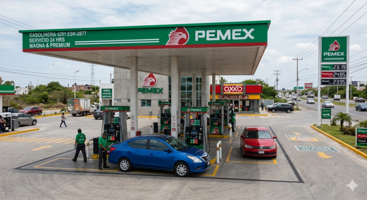 México entre los cinco países de la OCDE con los mejores precios de combustible según Profeco