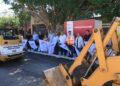 Dan banderazo a pavimentación de calle del Fracc. Las Misiones.